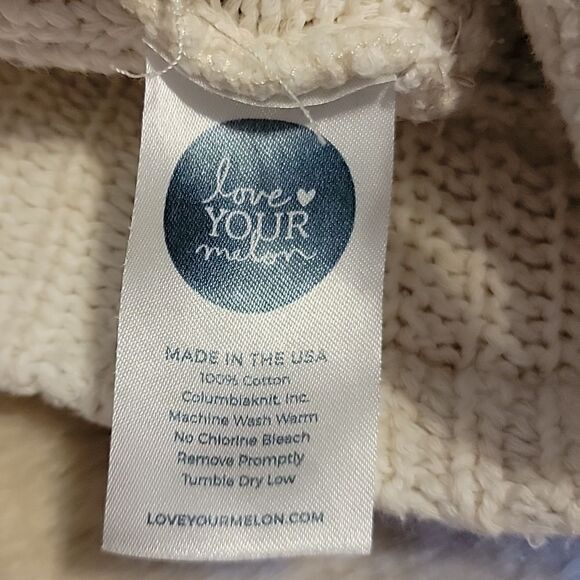 LOVE YOUR MELON IVORY WINTER BEANIE - Picture 4 of 4